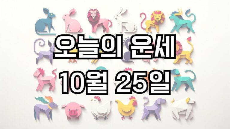 오늘의-운세-10월-25일