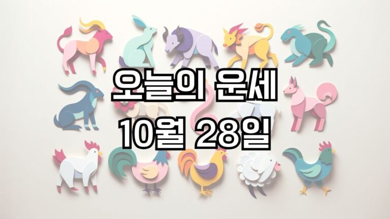 오늘의 운세 10월 28일