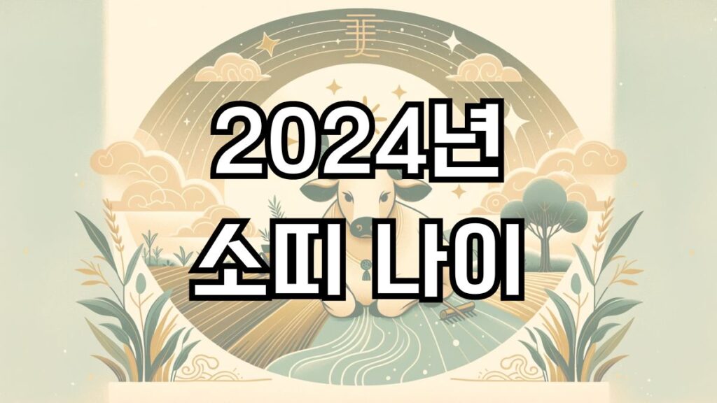 2024년 소띠 나이