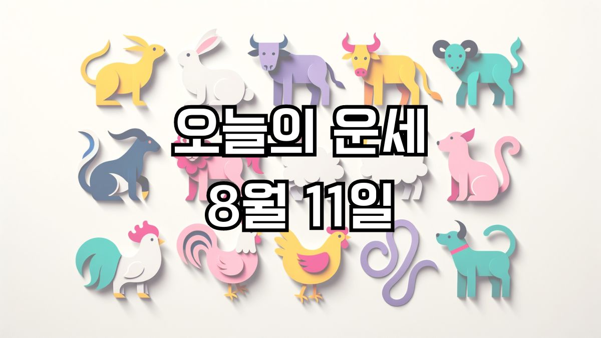 오늘의 운세 8월 11일