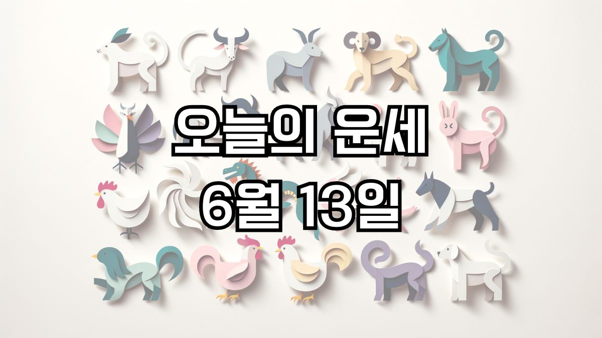 오늘의 운세 6월 13일