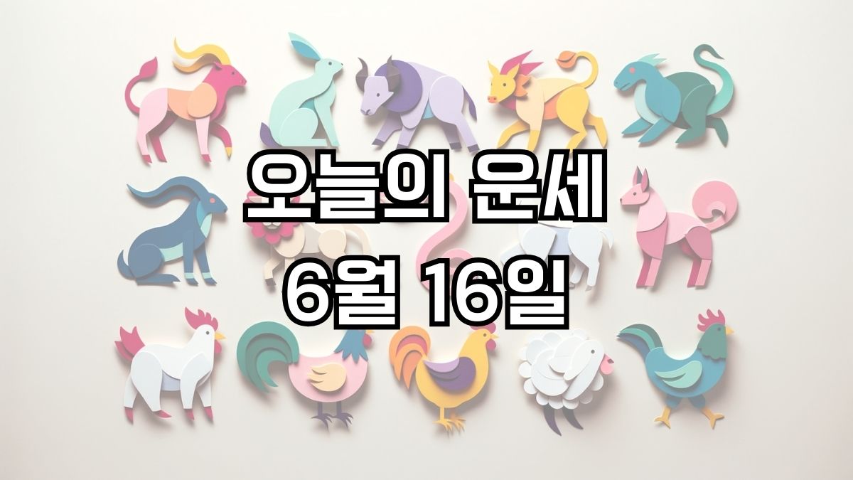 오늘의 운세 6월 16일