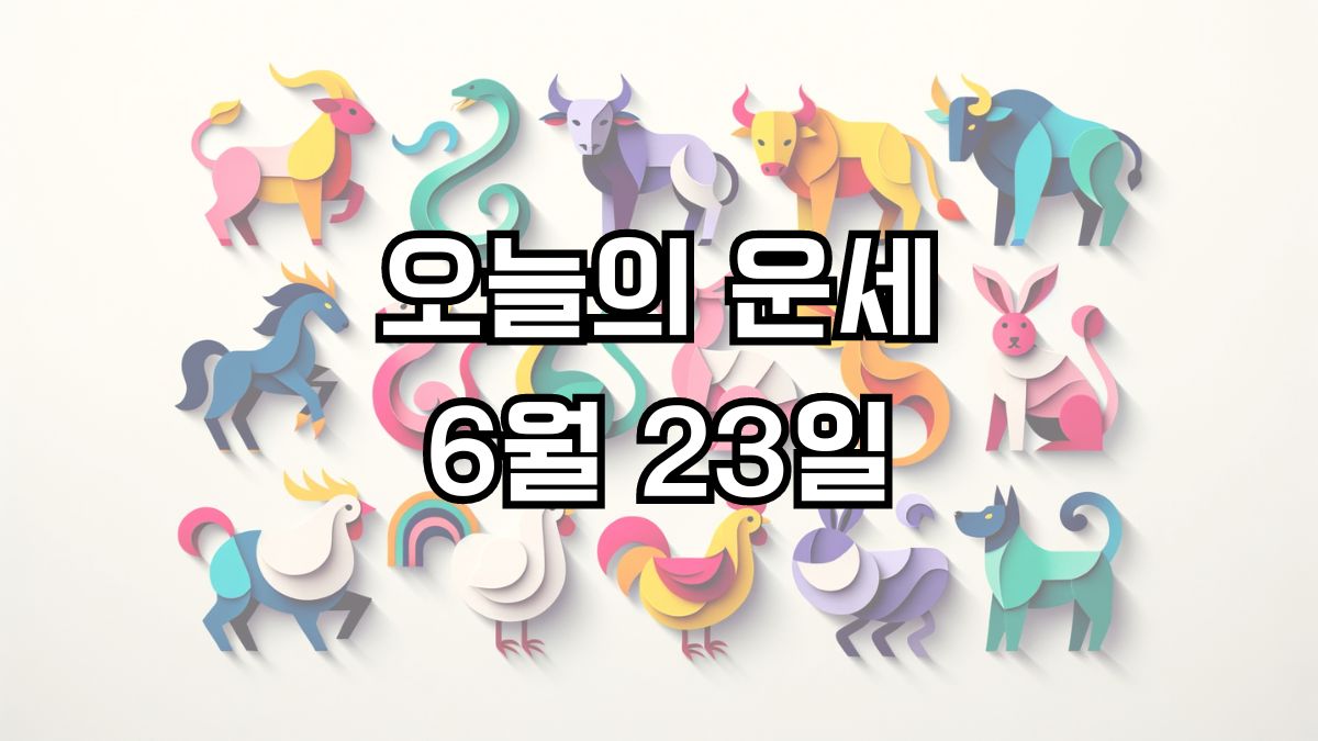 오늘의 운세 6월 23일