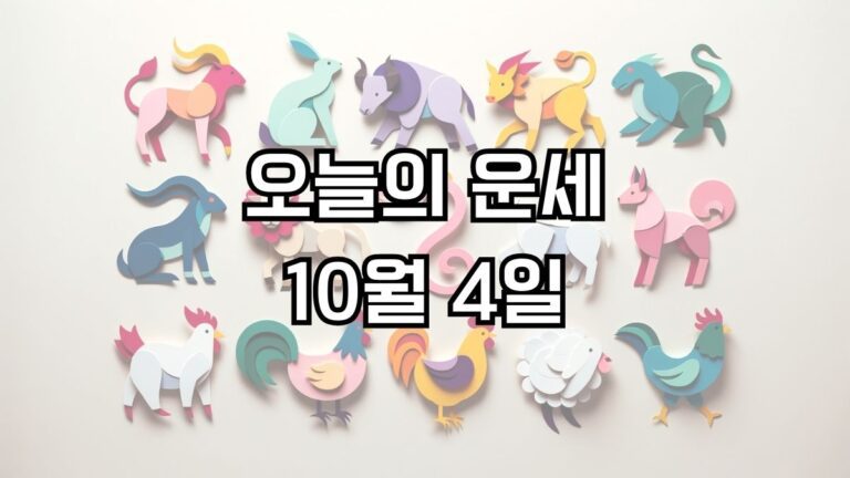 오늘의 운세 10월 4일