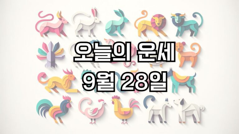 오늘의 운세 9월 28일