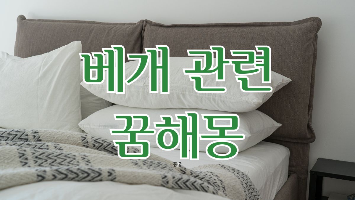 베개 관련 꿈해몽