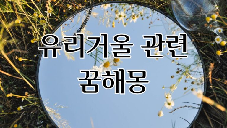 유리거울 관련 꿈해몽