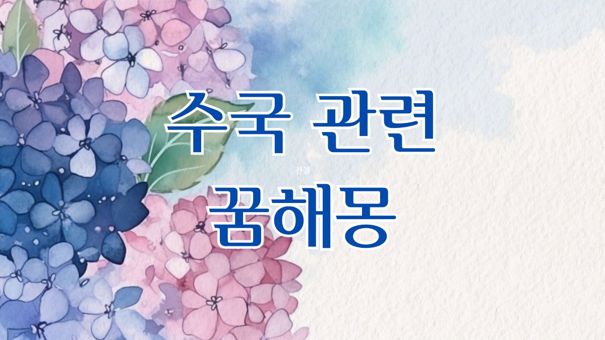 수국 관련 꿈해몽