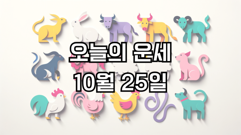 오늘의 운세 10월 25일