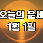 오늘의 운세 1월 1일