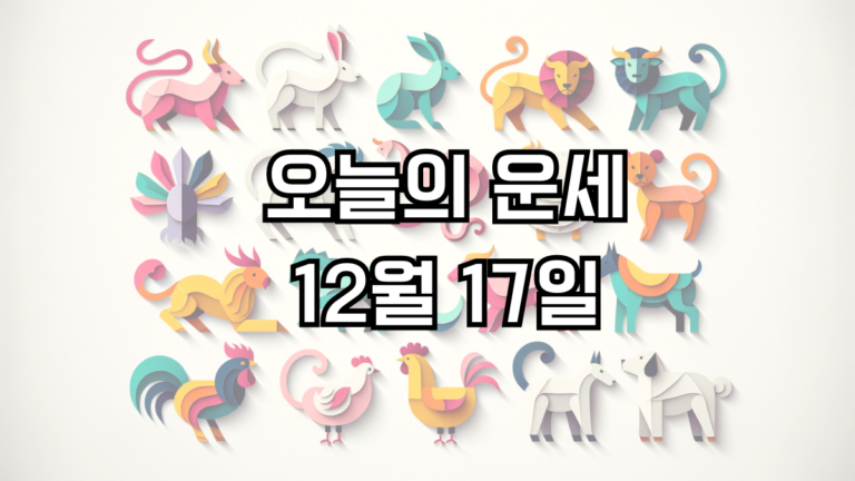 오늘의 운세 12월 17일