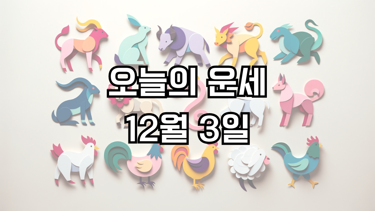 오늘의 운세 12월 3일