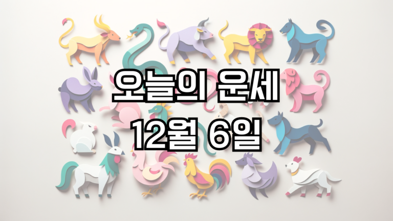 오늘의 운세 12월 6일