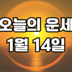 오늘의운세 1월 14일