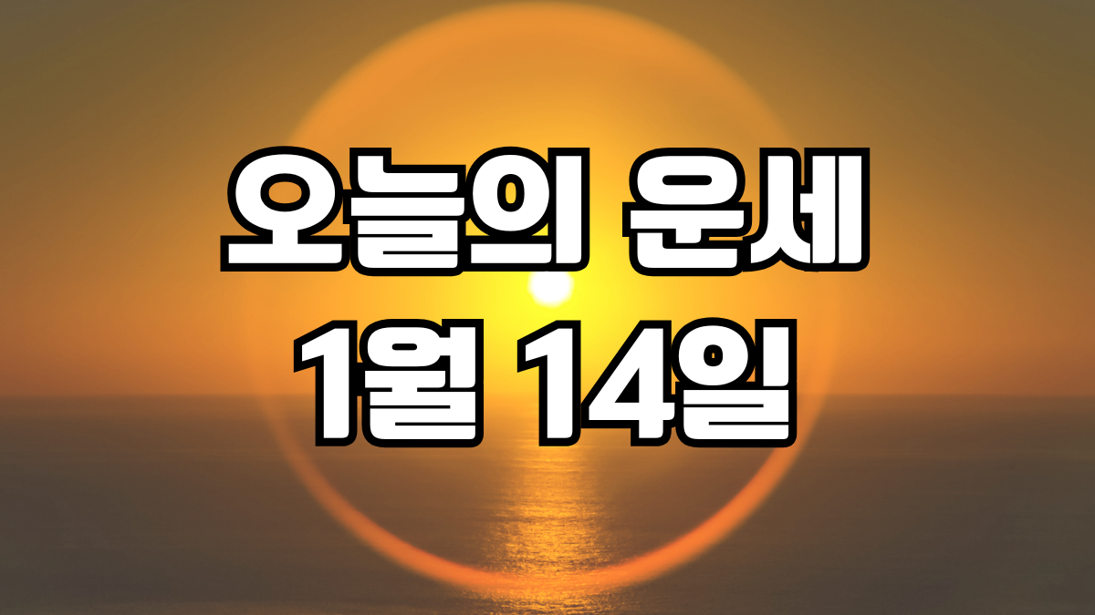 오늘의운세 1월 14일