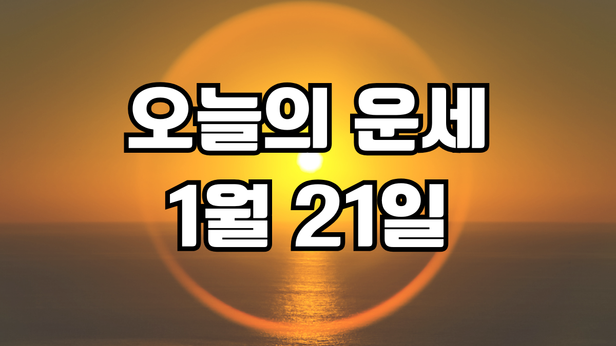 오늘의운세 1월 21일