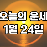 오늘의운세 1월 24일