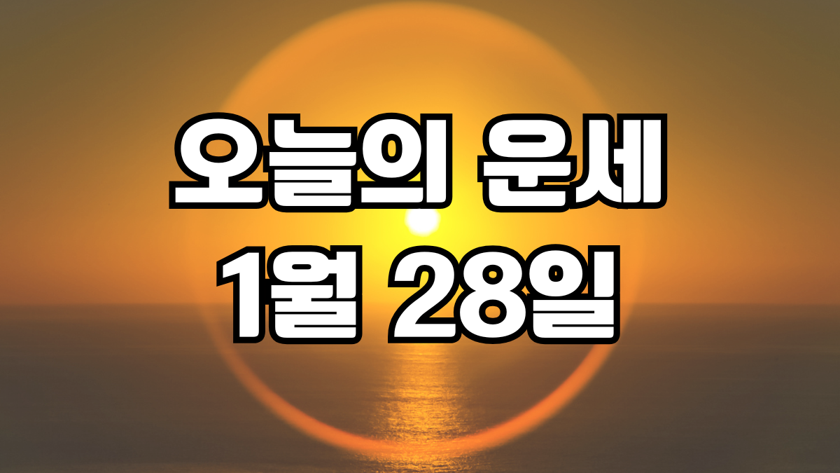 오늘의운세 1월 28일