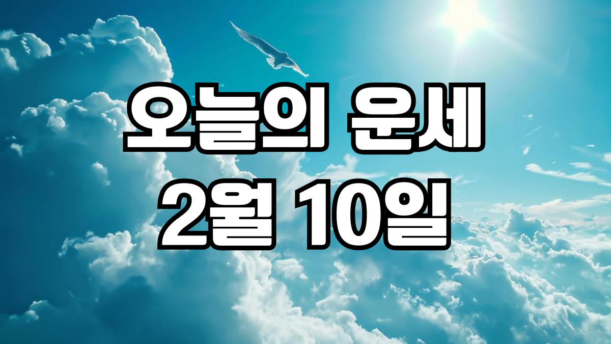 오늘의운세 2월 10일