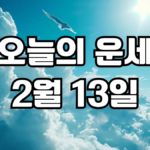 오늘의운세 2월 13일