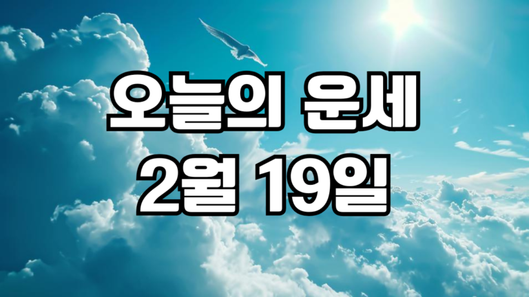 오늘의운세 2월 19일