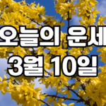 오늘의운세 3월 10일