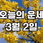 오늘의운세 3월 2일