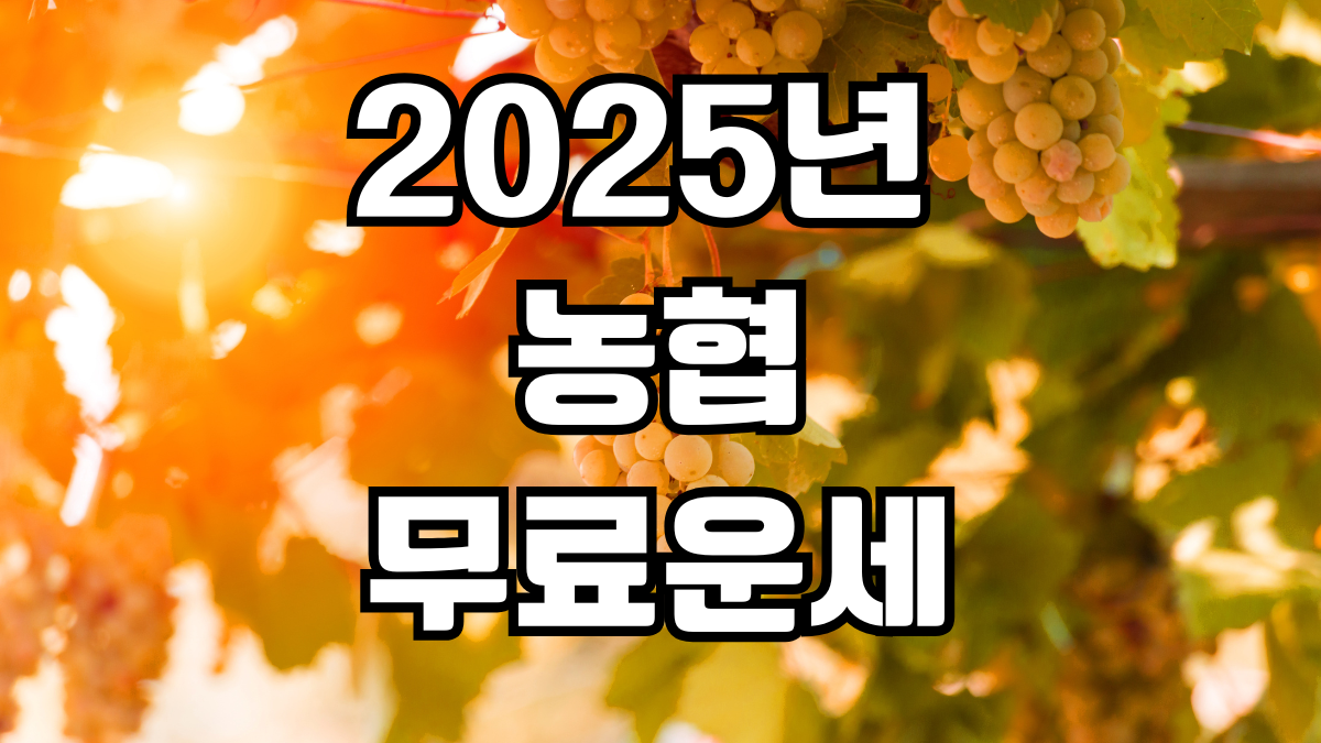 2025 농협 무료신년운세