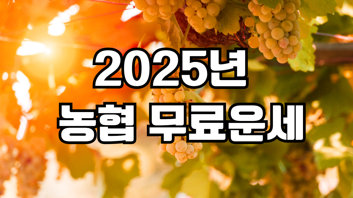 2025 농협 무료운세