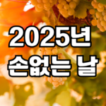 2025년 손없는날